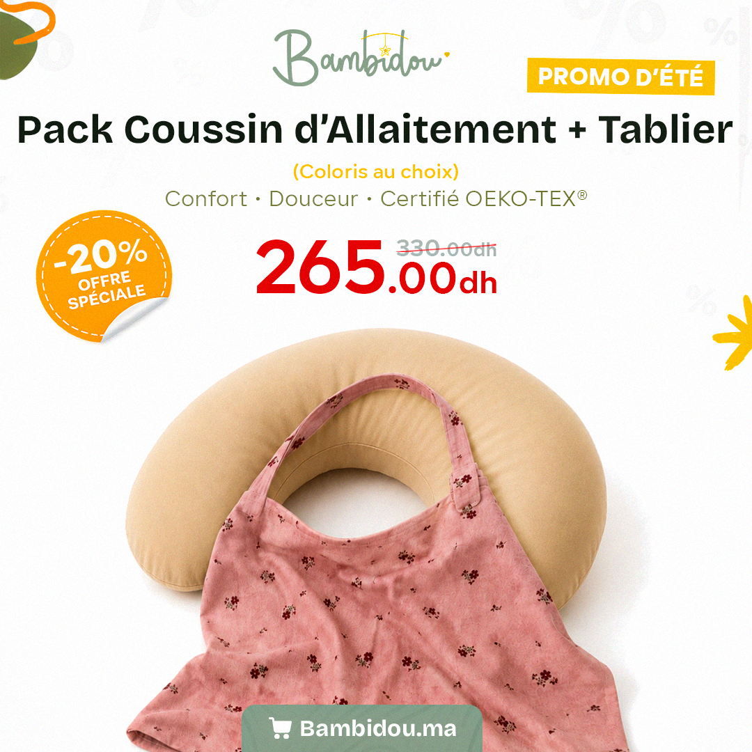 Pack Allaitement Essentiel – Coussin d’Allaitement + Tablier