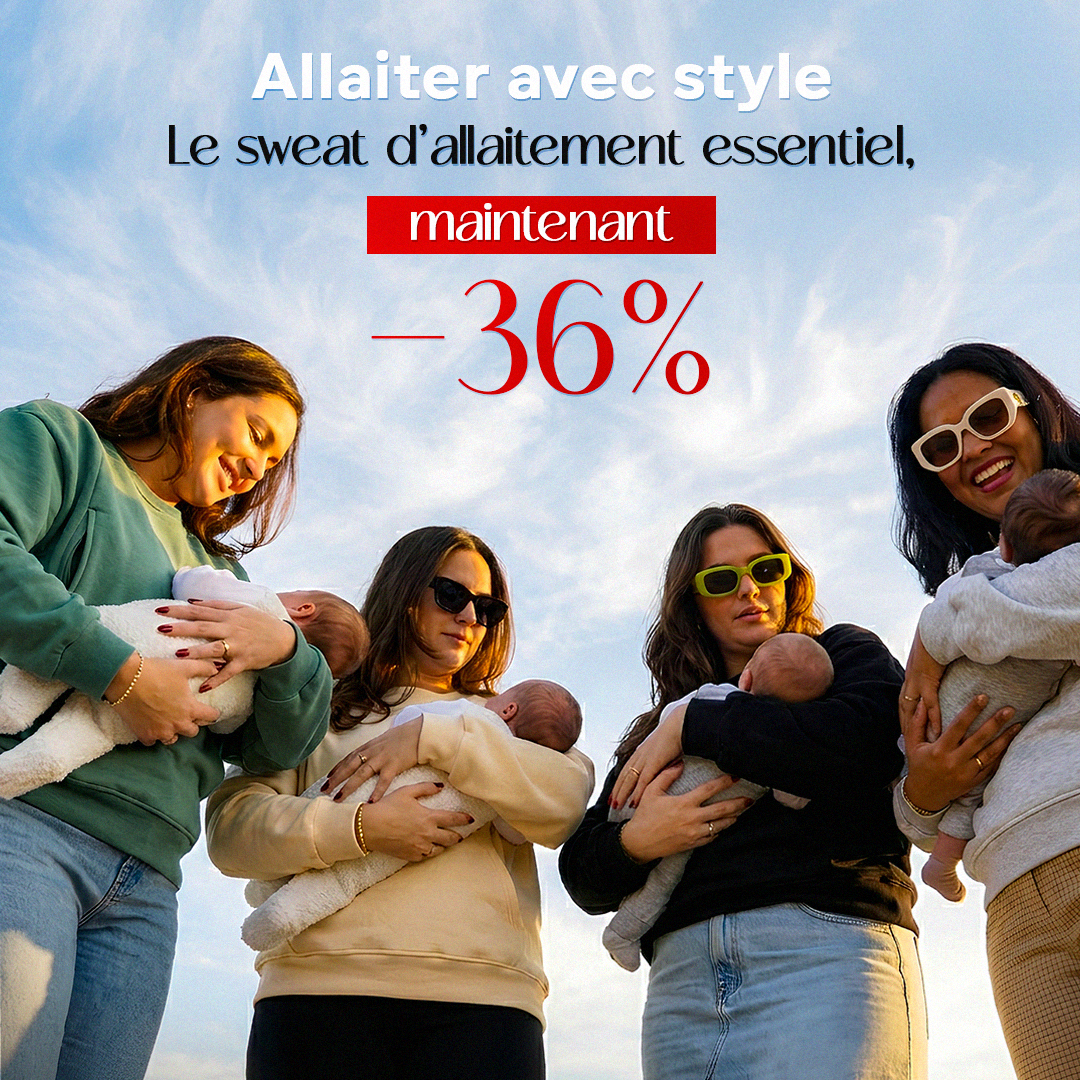 Sweat d’Allaitement et grossesse Bambidou – Offre Spéciale