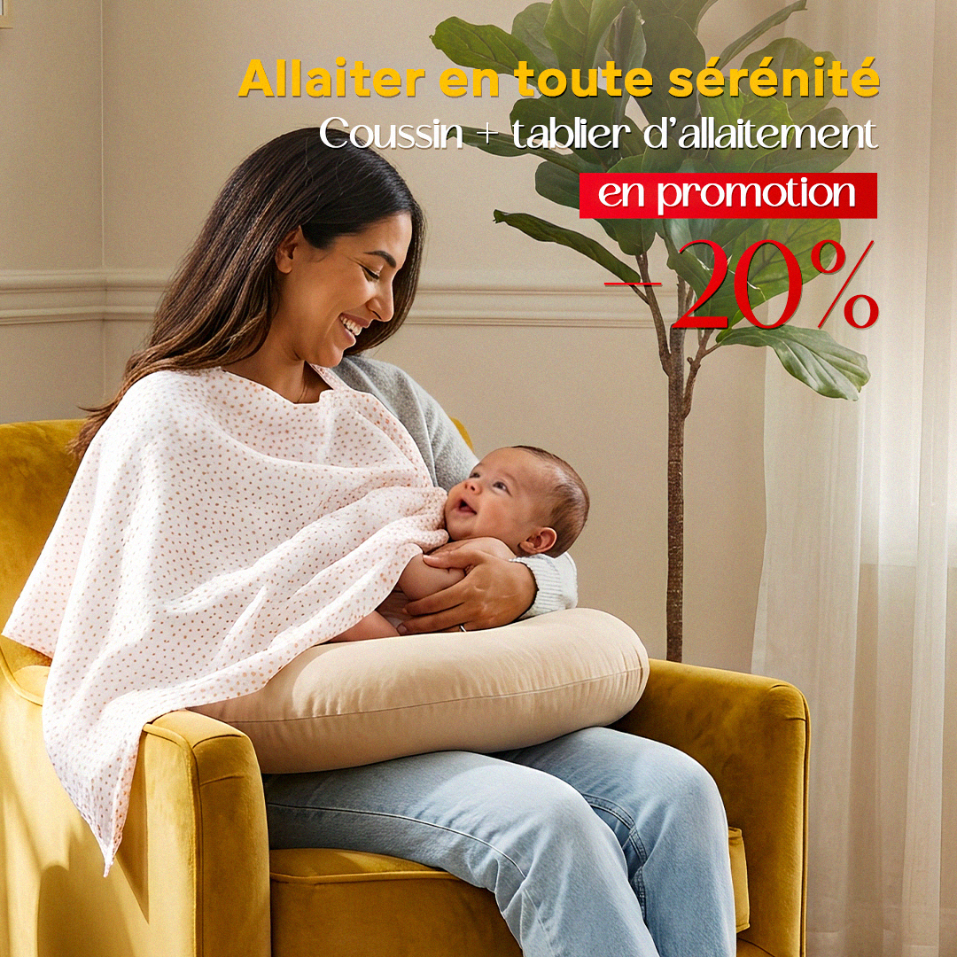 Pack Allaitement Essentiel – Coussin d’Allaitement + Tablier