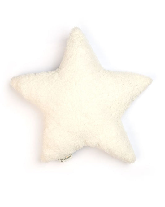 Coussin Etoile Sherpa Ivoire