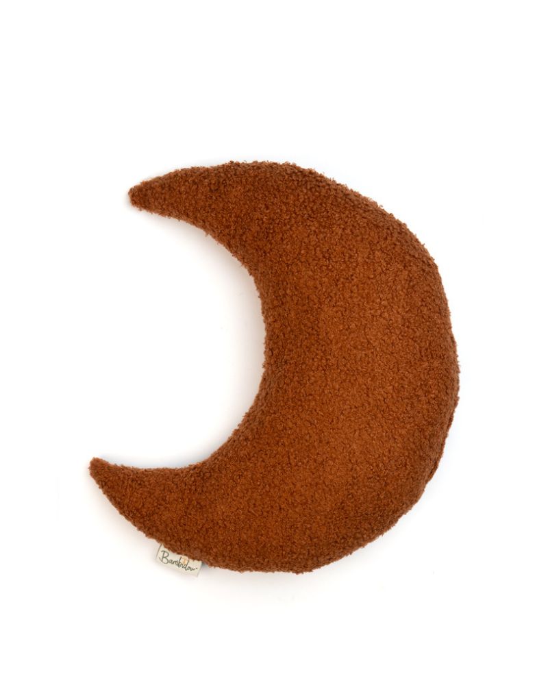 Coussin Lune Bouclette Terracotta