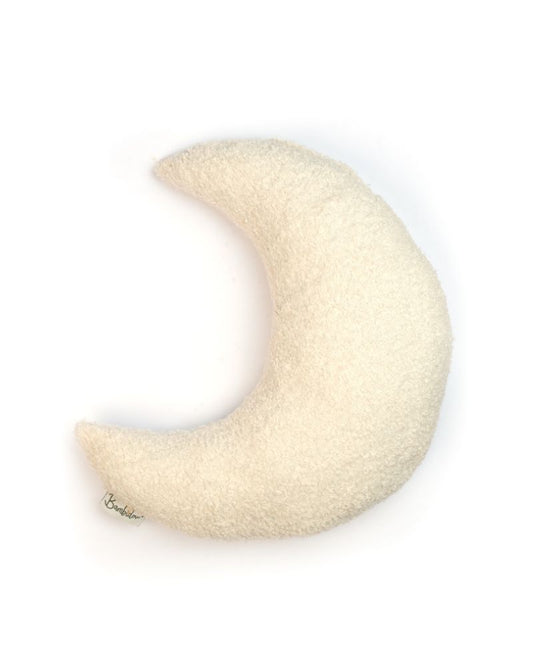 Coussin Lune Bouclette Ivoire