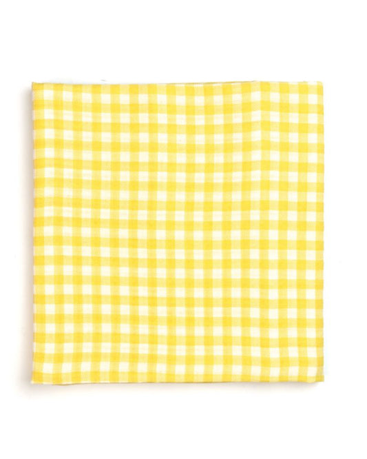 Maxi lange 100cm x 100cm Carreaux Jaune