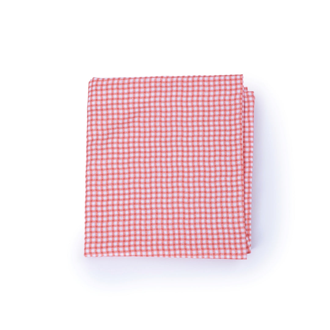 Maxi lange 100 x 100 cm Gaze Vichy Rouge