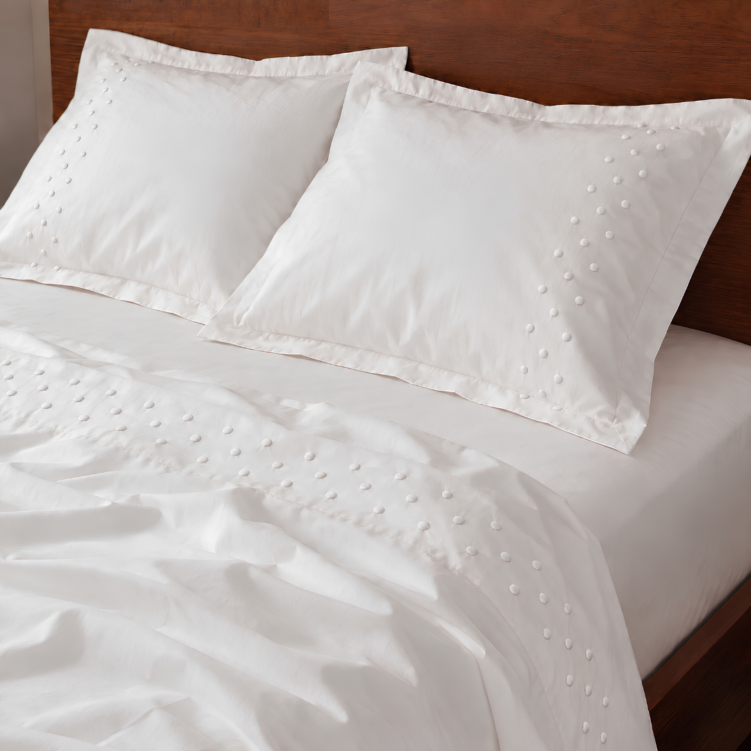 Ensemble Drap 2 Places + Taies brodé Maman - Ton sur Ton