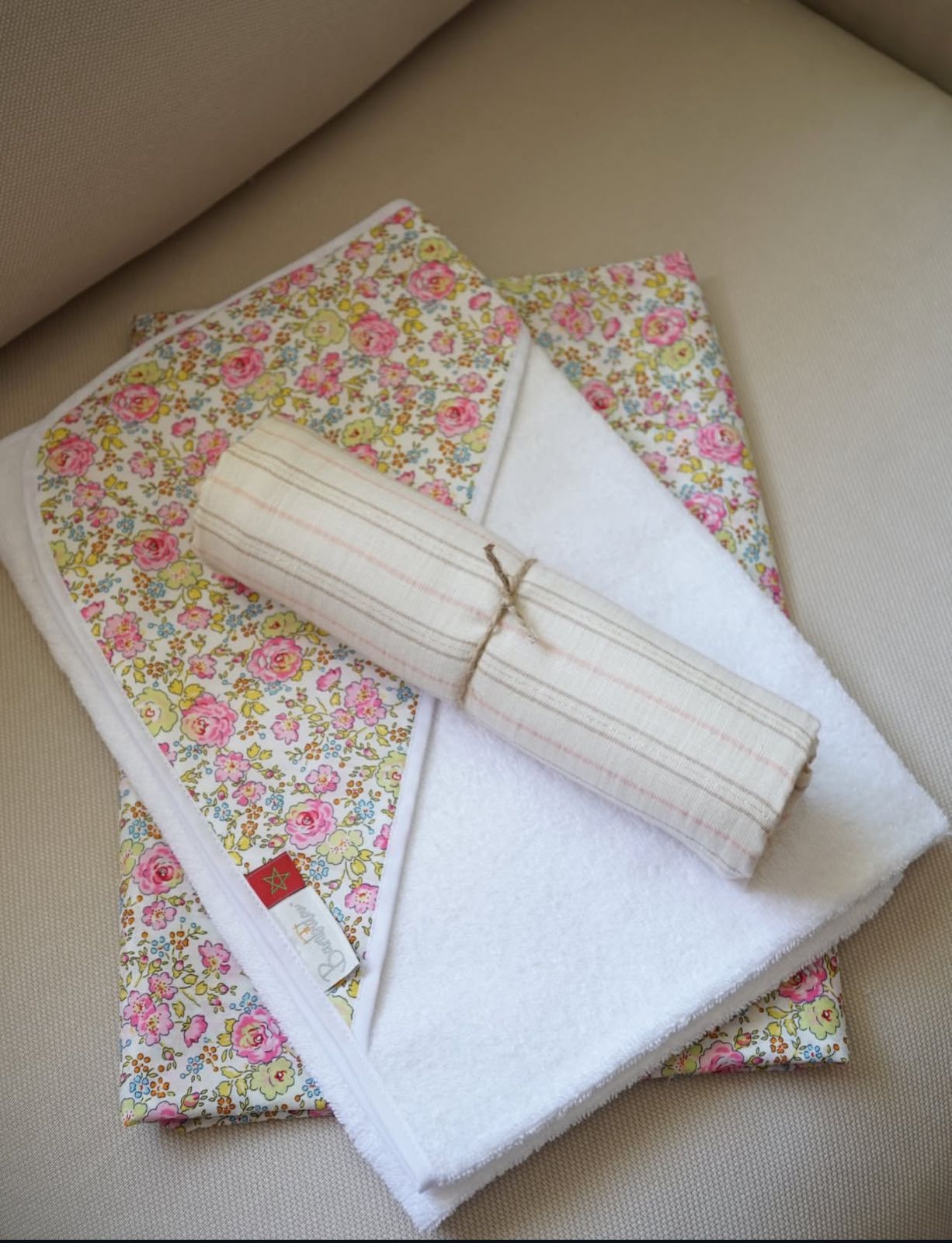 Coffret Bébé Douceur Liberty Félicité Rose