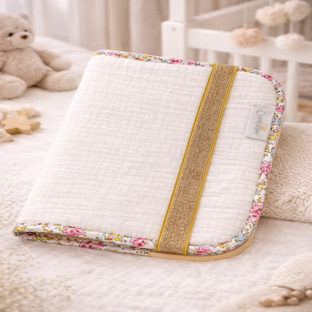 Gaze Blanc Liberty Protège Carnet De Santé