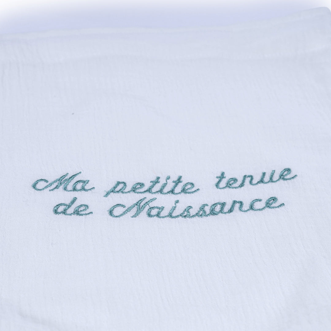 Pochon Naissance Vert eau