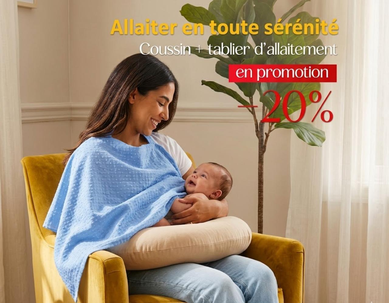 Pack Allaitement Essentiel – Coussin d’Allaitement + Tablier